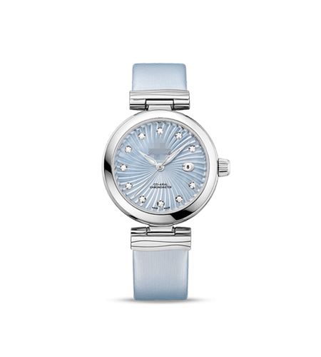 蓝色镶钻腕表手表